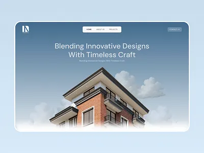 Morden architecture website architecture case study design graphic design modern website ui uiux website website design