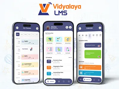 Vidyalaya LMS – Learning Management App courses design education app exam management illustration ios learning app learning management learning management system lms mobile app student app student dashboard study app trending ui ui app ux vidyalaya lms