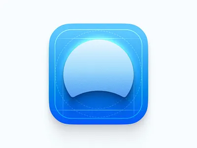 Dia logo ai app app icon blueprint browser dia logo neumorphism