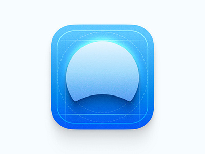 Dia logo ai app app icon blueprint browser dia logo neumorphism