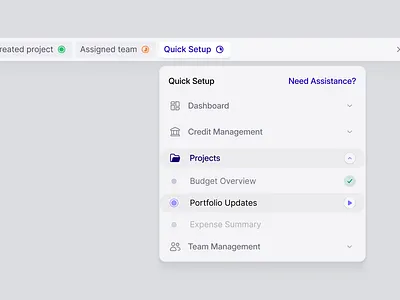 Dashboard Setup Checklist ✨ card dashboard setup design ui ux web design website widget
