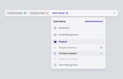 Dashboard Setup Checklist ✨ card dashboard setup design ui ux web design website widget