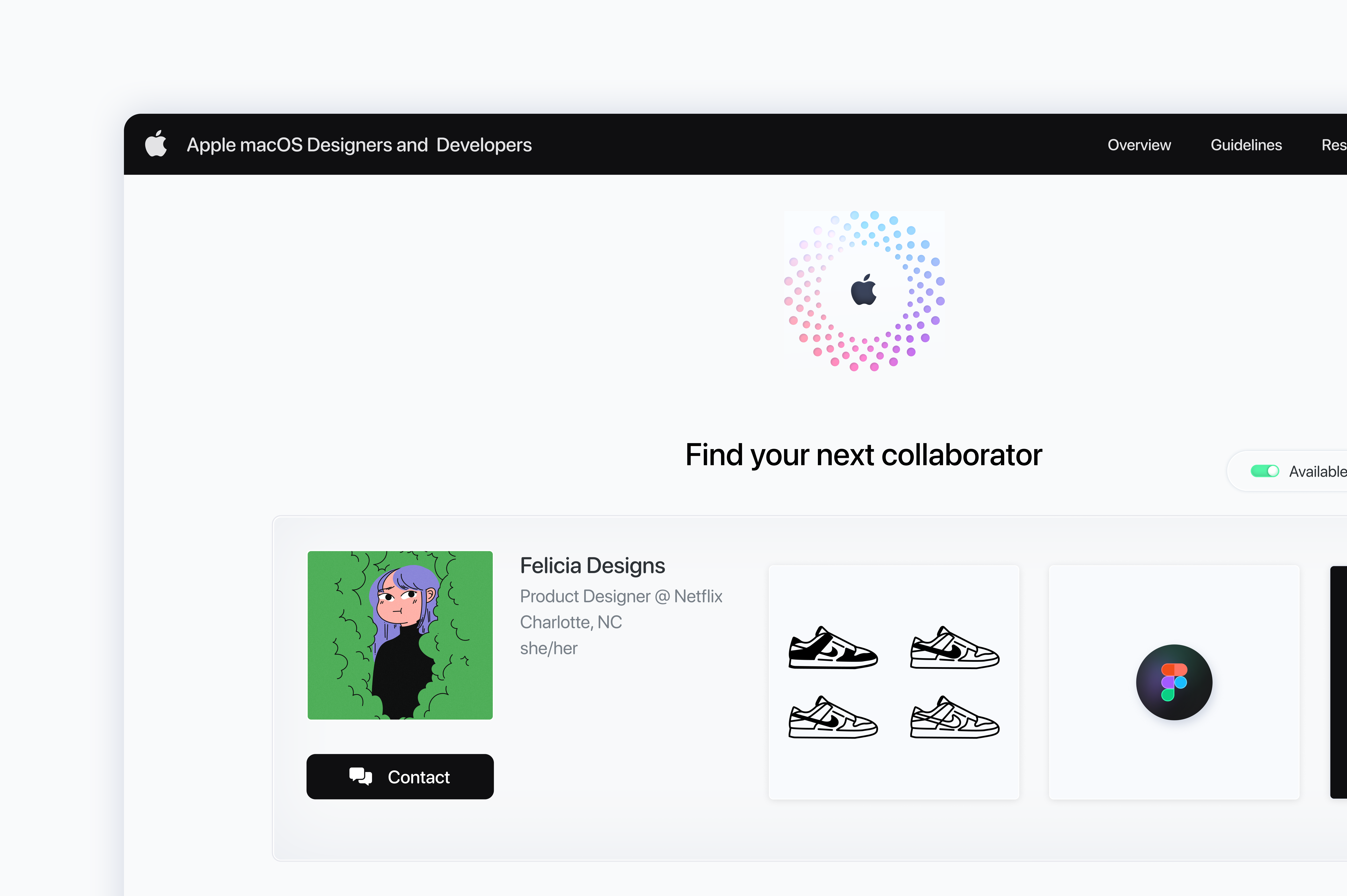 Apple Designers and Developers Site apple branding design developer figma illustration ios logo macos product design ui ux vector