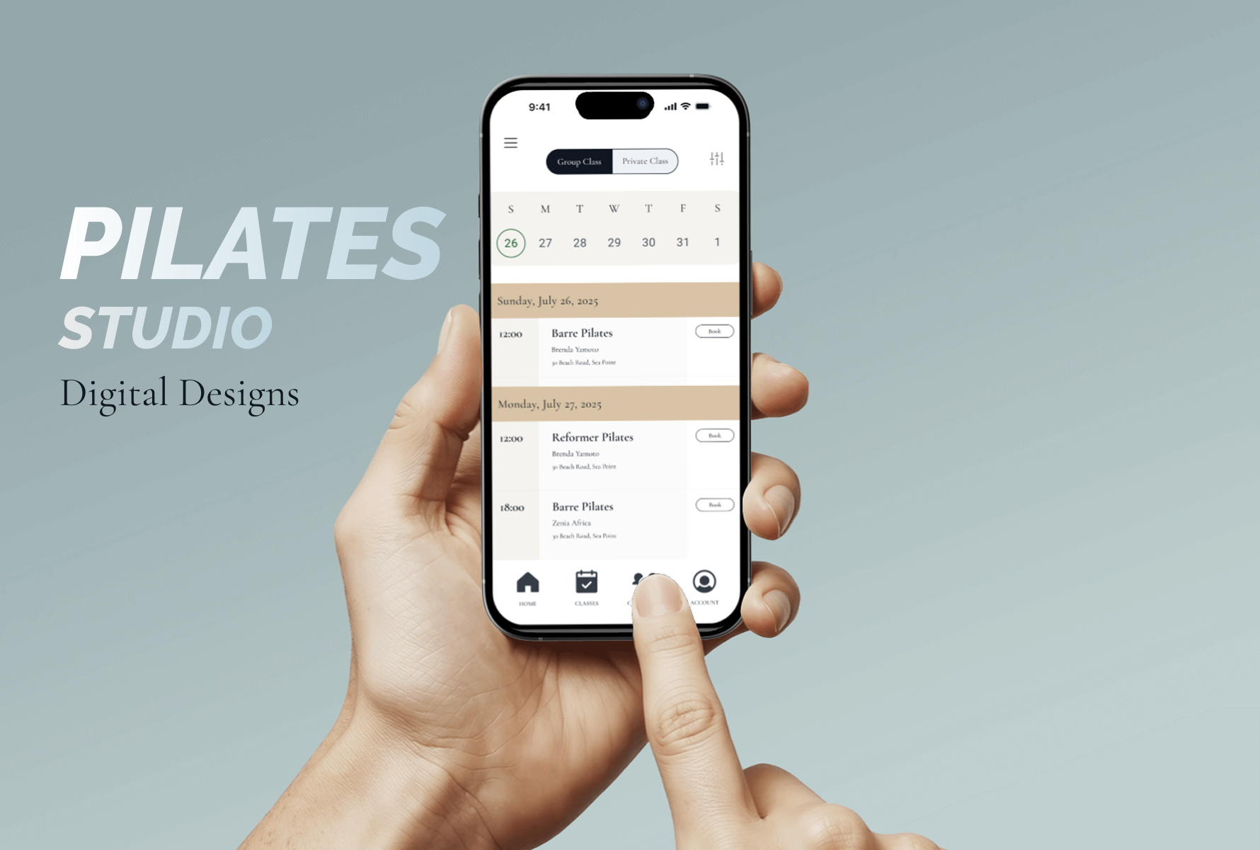 Digital Design Concept, Pilates Studio pilateslifestyle pilatesstudio responsivedesign uidesign uxdesign