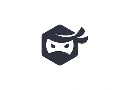 Ninja Logo branding cute emotion face graphicdesign icon japanese culture logo logodesign logoinspiration logomark logotype mascot monogram negative space ninja ninjalogo samurai symbol wordmark