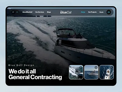 Luxury Yacht Boat Service Landing Page animation boat branding concept landing page landing page design luxury boat luxury yacht luxury yacht charter mobile app online booking website product design travel uiux web design website website design website layout yacht booking yacht rent