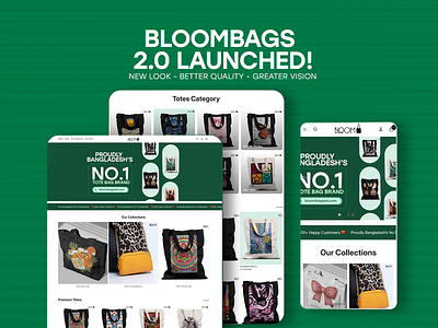 BloomBags 2.0 — Modern eCommerce Website Design ecommerce website design landing page ui we website design