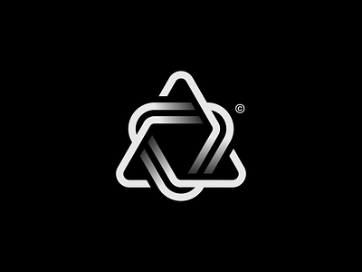 Triangles (logo concept) ai bold branding crypto design graphic design logo logotype monogram pyramid simple trialgle