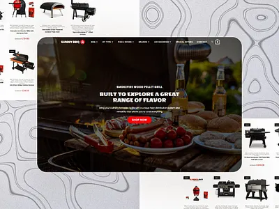 We have created an online store "SunnyBBQ"