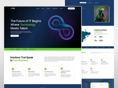 ITRS Website Design figma design figma website design itrs website tech ui design ui ux ux design website design