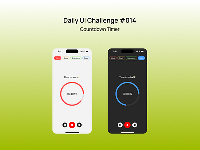 Countdown Timer | #DailyUI #014 countdown dailyui design figma mobile timer ui ux