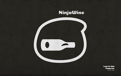 Ninja Wine Logo. beverageart branding design dual meaning logo dual meaning ninja dual meaning wine graphic design hiddenwine logo logo design modern logo ninja ninja wine ninja wine logo sailcupdesign vino wine wine lover wine ninja winery