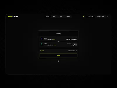 Swap Desktop App binance bitcoin blockchain coin crypto crypto screen exchange homepage swap swap design web3
