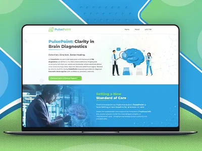 PulsePoint — Precision Meets Purpose brainhealth branding cleandesign creativedirection diagnosticdesign graphic design healthcarebranding medicaldesign medicalinnovation modernbranding typographyinhealthcare ui