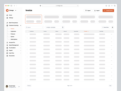 Invoice UI | Loader clean clean dashboard crm dashboard design graphic design invoice invoice ui loader minimal new invoice pre load pre loader saas ui ux