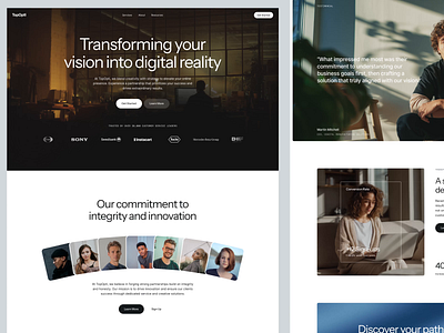 TopOpti - Web Redesign branding clea clean design efficient optimization simple ui design ux web design