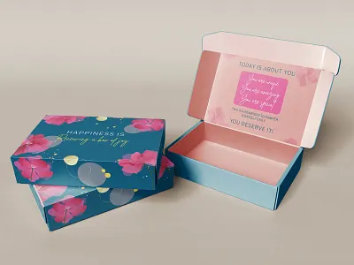 Gift Package Design 2d 2d art brand branding design digital digital art floral floral illustrations floral pattern gift gift packages graphic design identity branding illustration modern package package design vector