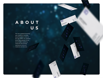 Agency about page branding design layout parallax ui website