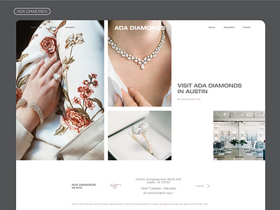 ADA Diamonds branding design figma graphic design illustration illustrator logo motion graphics typography ui ux vector xd