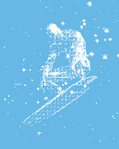 Silver Surfer cool cover art dither dithering graphic design movies photoshop vintage