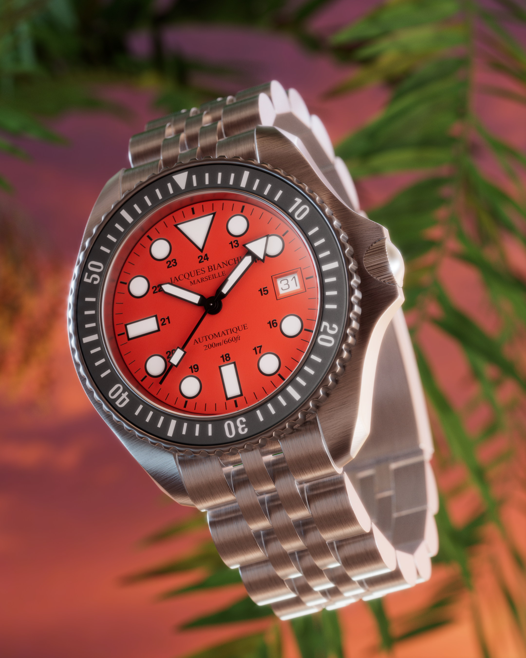 Example of 3D Watch Modeling, Render & Animation