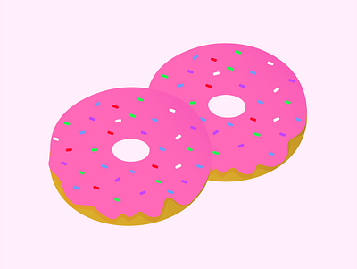 Donuts bakery cake donut food graphic design illustration vector
