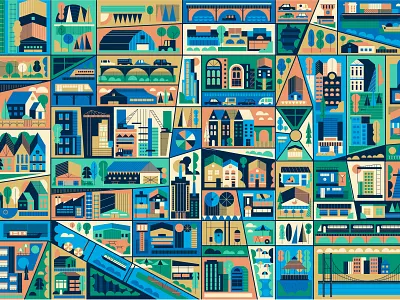 Fun Map Moments adobe cartography character characterdesign city citylife digitalillustration house illustrator mapillustration maps muti photoshop streets texture trees vector