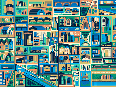 Fun Map Moments adobe cartography character characterdesign city citylife digitalillustration house illustrator mapillustration maps muti photoshop streets texture trees vector