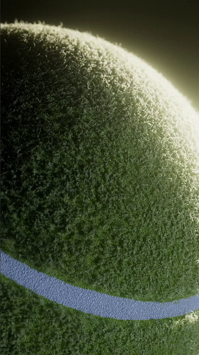 blue moon 3d animation ball bts c4d cinema4d design graphic design illustration lighting motion graphics process shading tennis
