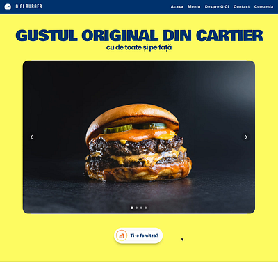 Burger Restaurant Landing page burgers fast food horeca landing meat page website