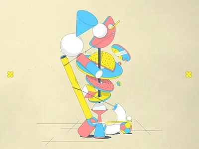 Illustration 2d adobe illustrator geometric graphic design illustration shapes