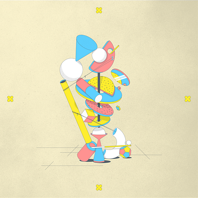 Illustration 2d adobe illustrator geometric graphic design illustration shapes