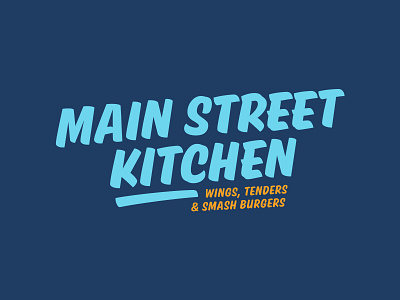 Main Street Kitchen Logo branding design handlettering handtype hashtaglettering lettering logo process vector vectormachine