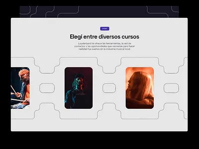 Louderband - Website branding landing latin latin america music ui ux web web design website