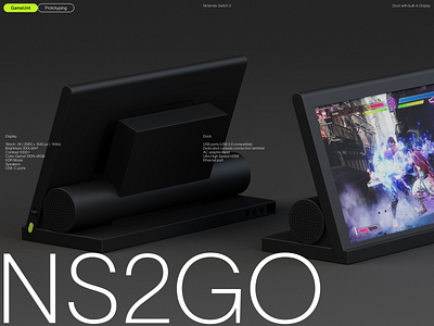 NS2GO - Concept design 3d c4d cinema4d concept design game nintendo switch 2 product redshift render