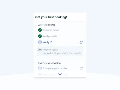 Getting Started with Booking Website design gamification onboarding ui