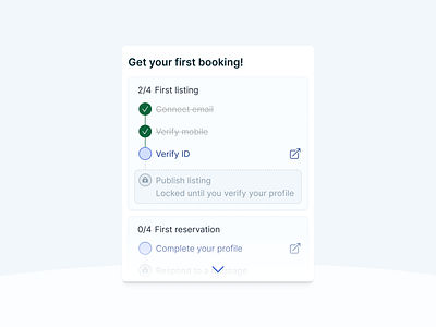 Getting Started with Booking Website design gamification onboarding ui