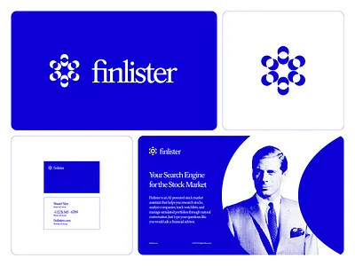 Finlister Direction 4 abstract ai artificial intelligence behance bento branding branding and identity clean design dribbble graphic design identity logo logo design machine learning minimal ml modern stock market