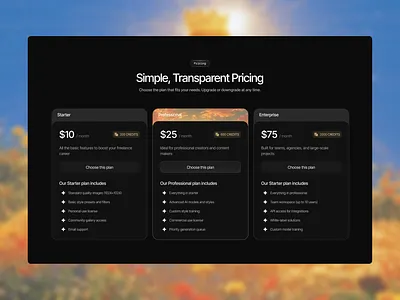 Pricing Design design figma figma design graphic design landing page design ui ui design uiux ux ux design web web design website website design