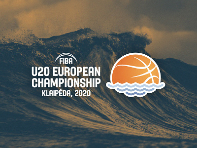 FIBA U20 Klaipeda basketball brand championship emblem fiba graphic design identity klaipeda lithuania logo sports