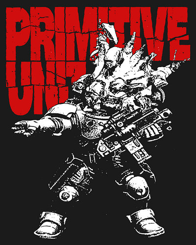 PRIMITIVE UNIT [2] design graphic design illustration logo merch merchdesign