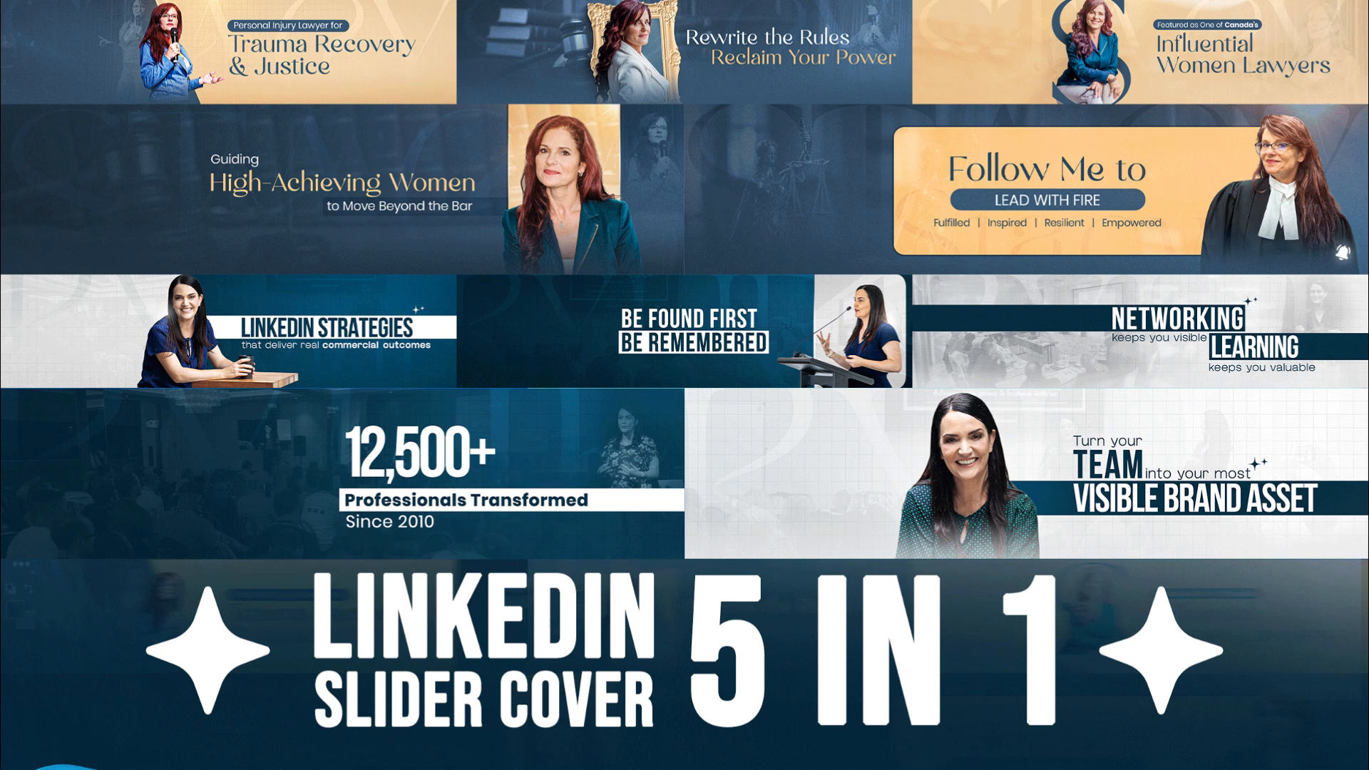 Example of Linkedin Slider Banner (5 In 1)