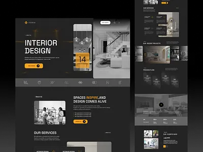 interior design agency landing page design on Figma architecture consulting agency ui figma figma landing page figma ui kit figma web design interior design landing page ui design ui ux