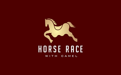 Horse Race with Camel Abstract Minimal Logo Design 3d abstract animation branding camel design graphic design horse illustration logo logodesign minimal modern motion graphics race typography ui ux vector