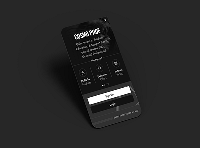 ...You Should Sign Up cosmetology cosmo prof dark theme hair icons mobile modal nails product design sally beauty sign up ui web design