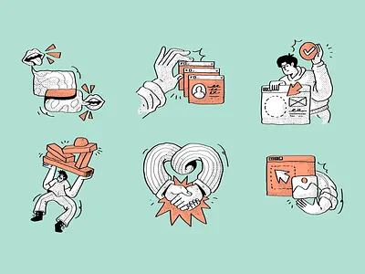 RawStroke Business illustrations branding business illustration design flat style graphic design hand drawn hand shake icons marketing illustration outline sketch success svg team building ui illustration ui ux ux design vector vector illustrations website design