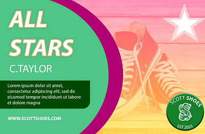 Shoes logo photoshop poster