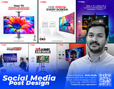 TV Trolley Creative visuals for social media post design creative ads graphic design khair shajib social social media post tv trolly