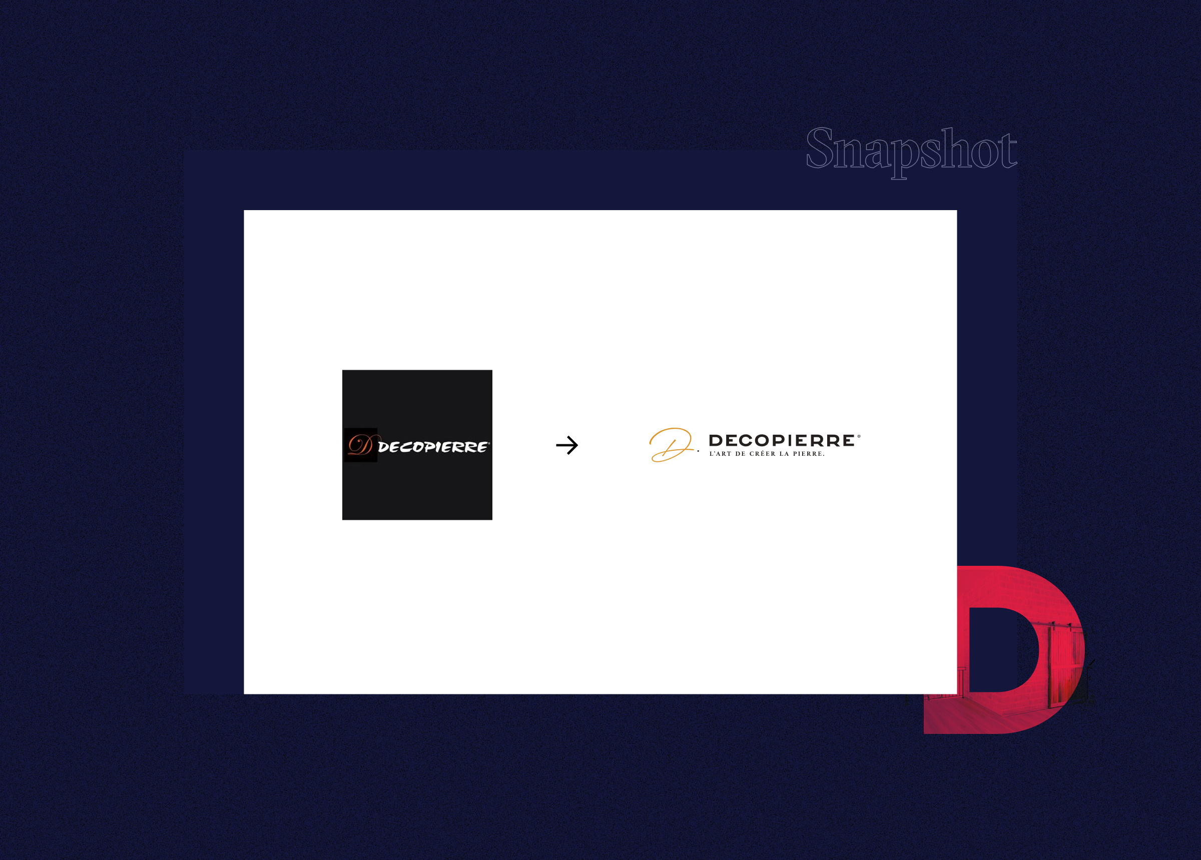 Decopierre rebranding & website - faux stone coating art Image 3