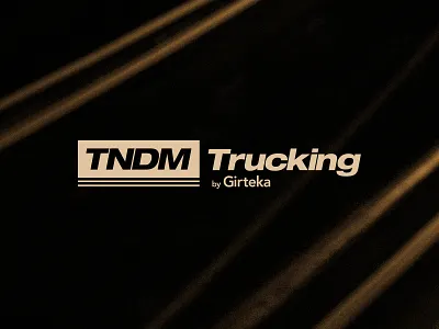 TNDM Trucking rebrand branding girteka logistics logo rebrand trucking